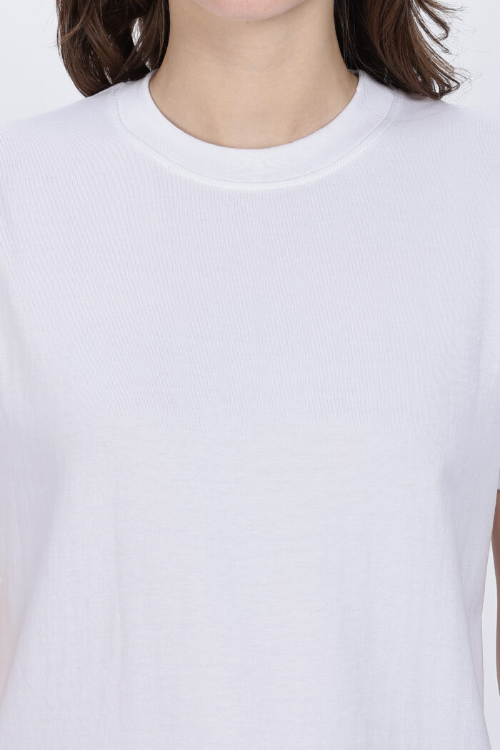 Solids: White Regular Fit T-shirt Women - Image 2