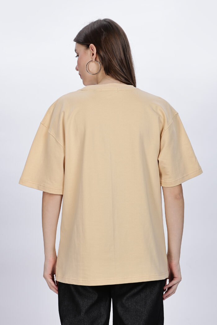 Dream Big: Women Beige Oversized T-shirt - Image 2